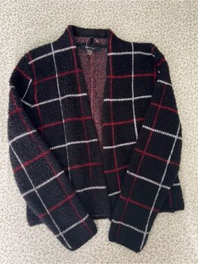 Vintage August Silk Plaid Cardigan 🍂